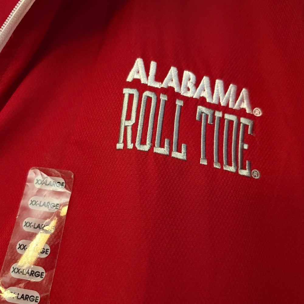 Knights Apparel Alabama Crimson Tide Quarter Zip Windbreaker Red‎ Mens 2XL - Picture 2 of 7
